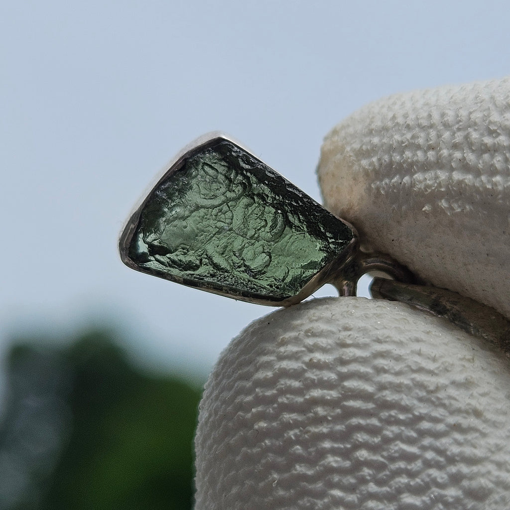 Sterling Silver Moldavite Pendant