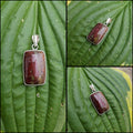 Sterling Silver Red Jasper pendant