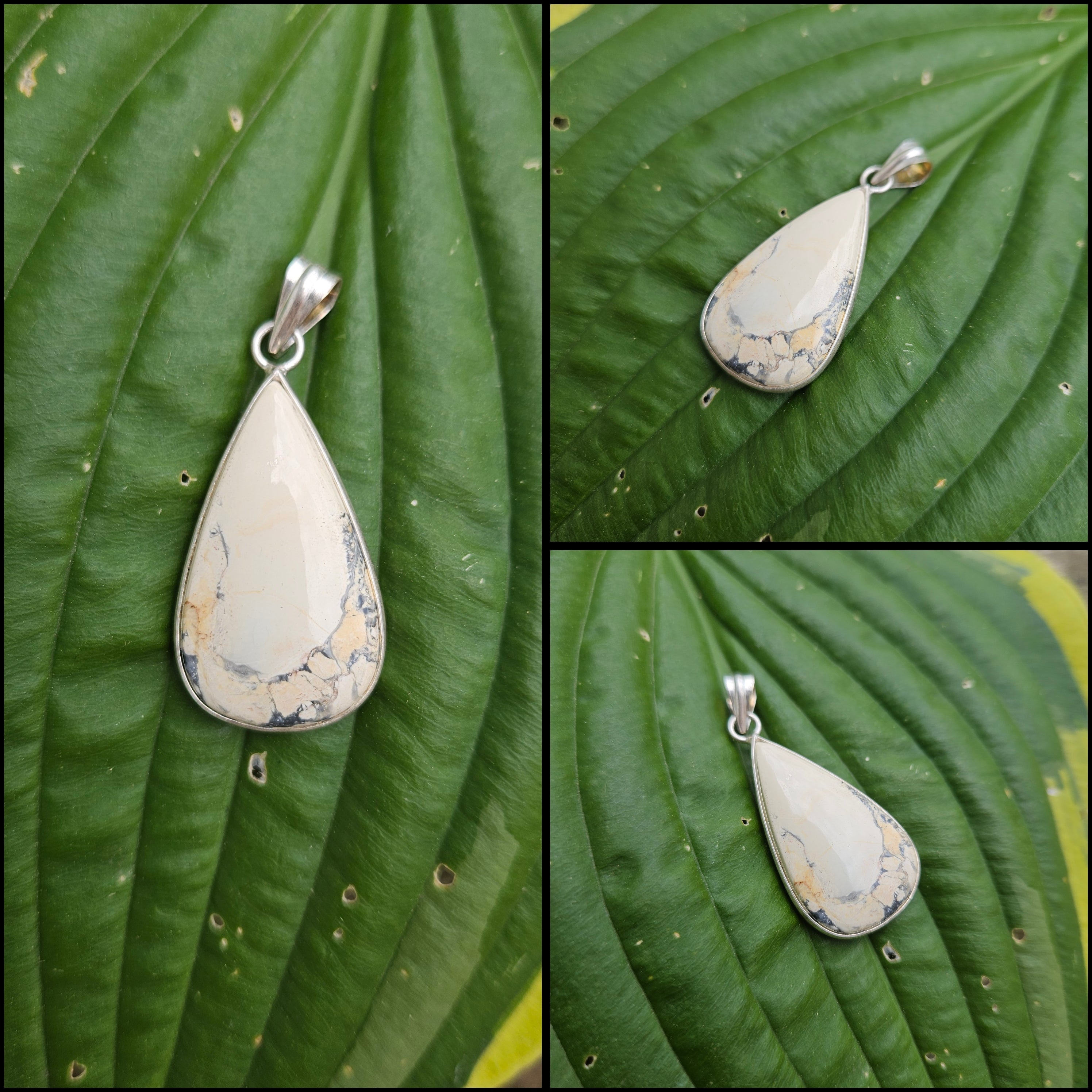 Sterling silver Jasper Pendant