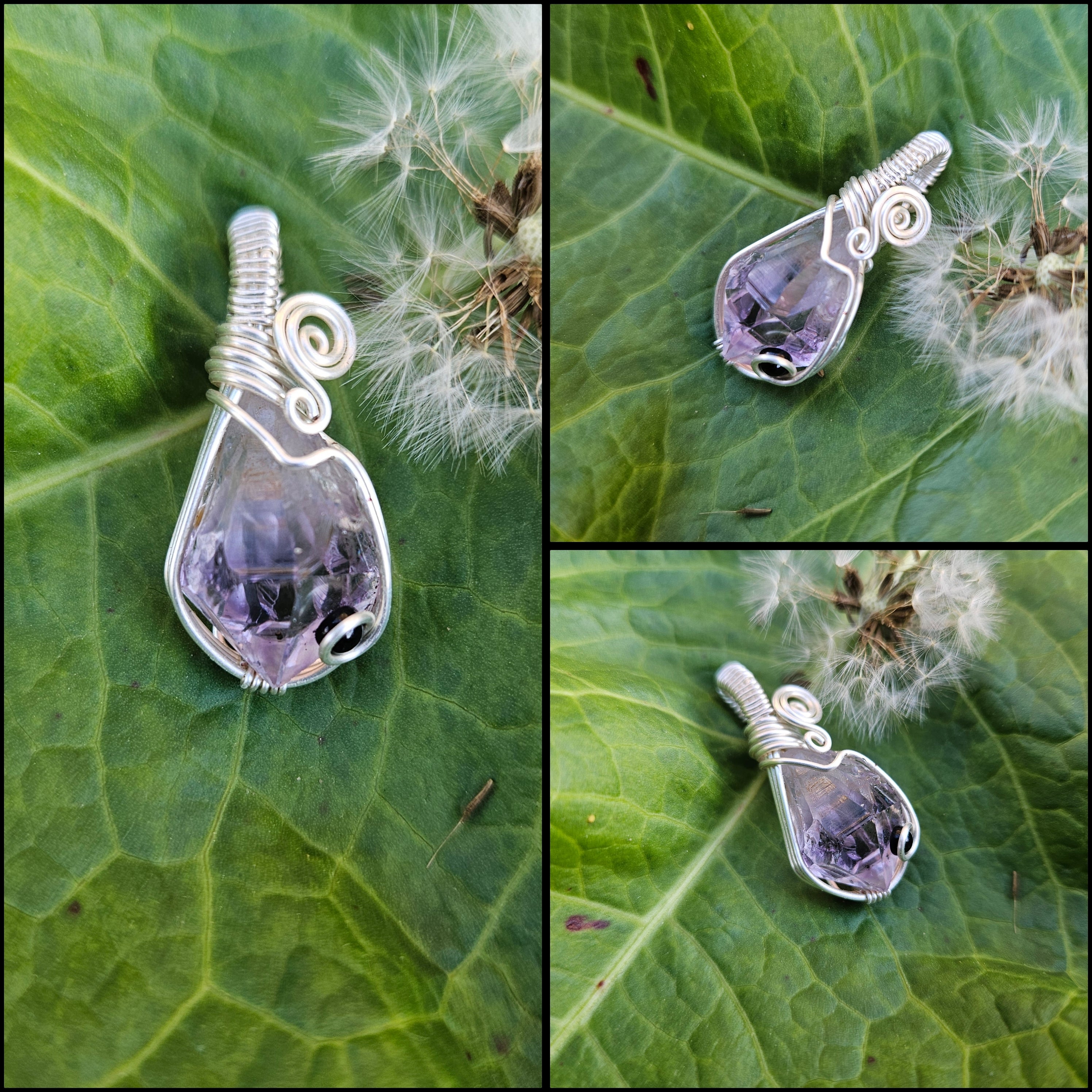 Amethyst/Onyx Pendant