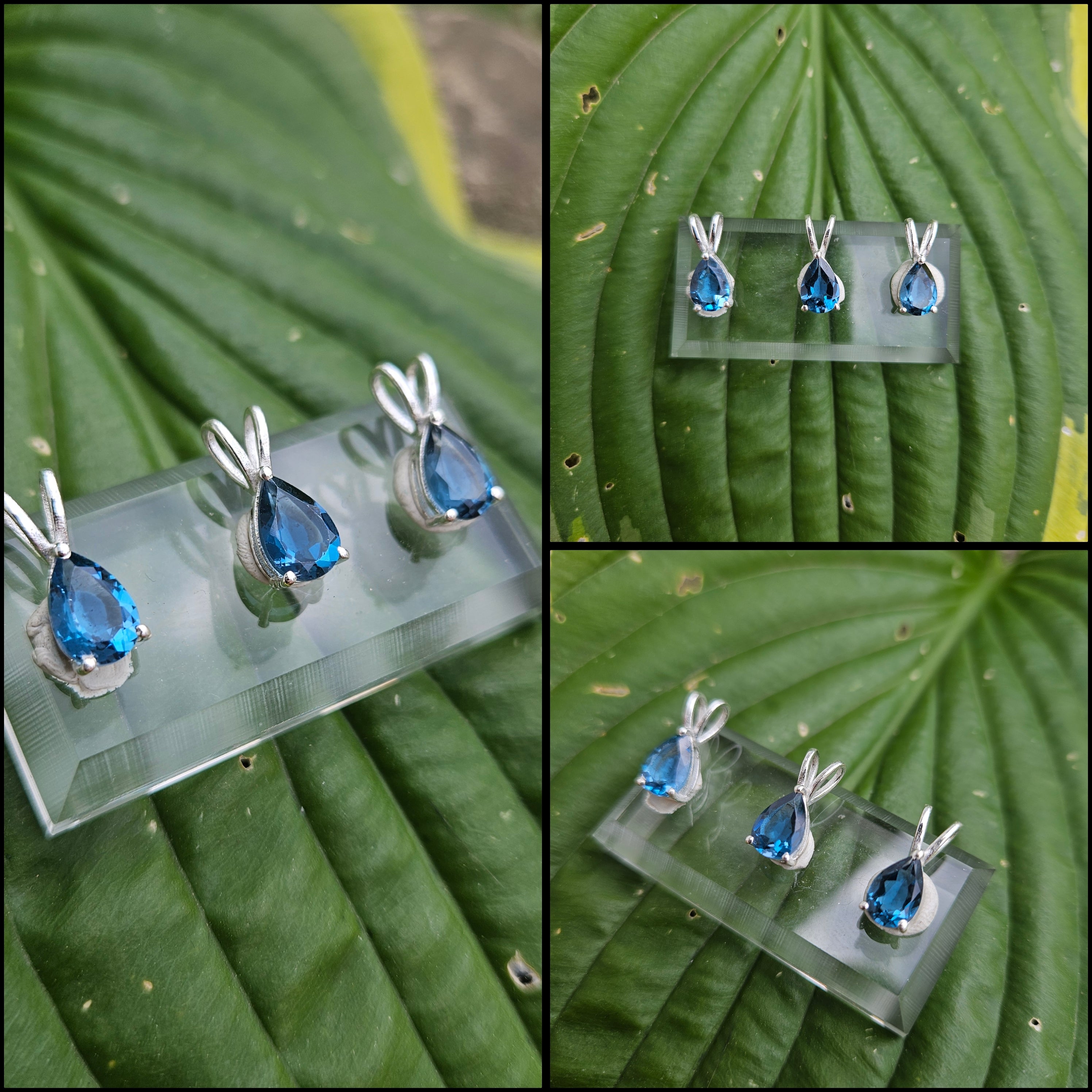 Sterling Silver London Blue Topaz Pendant