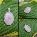 Sterling Silver Rose Quartz Pendant