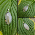 Sterling silver Botswana agate pendant