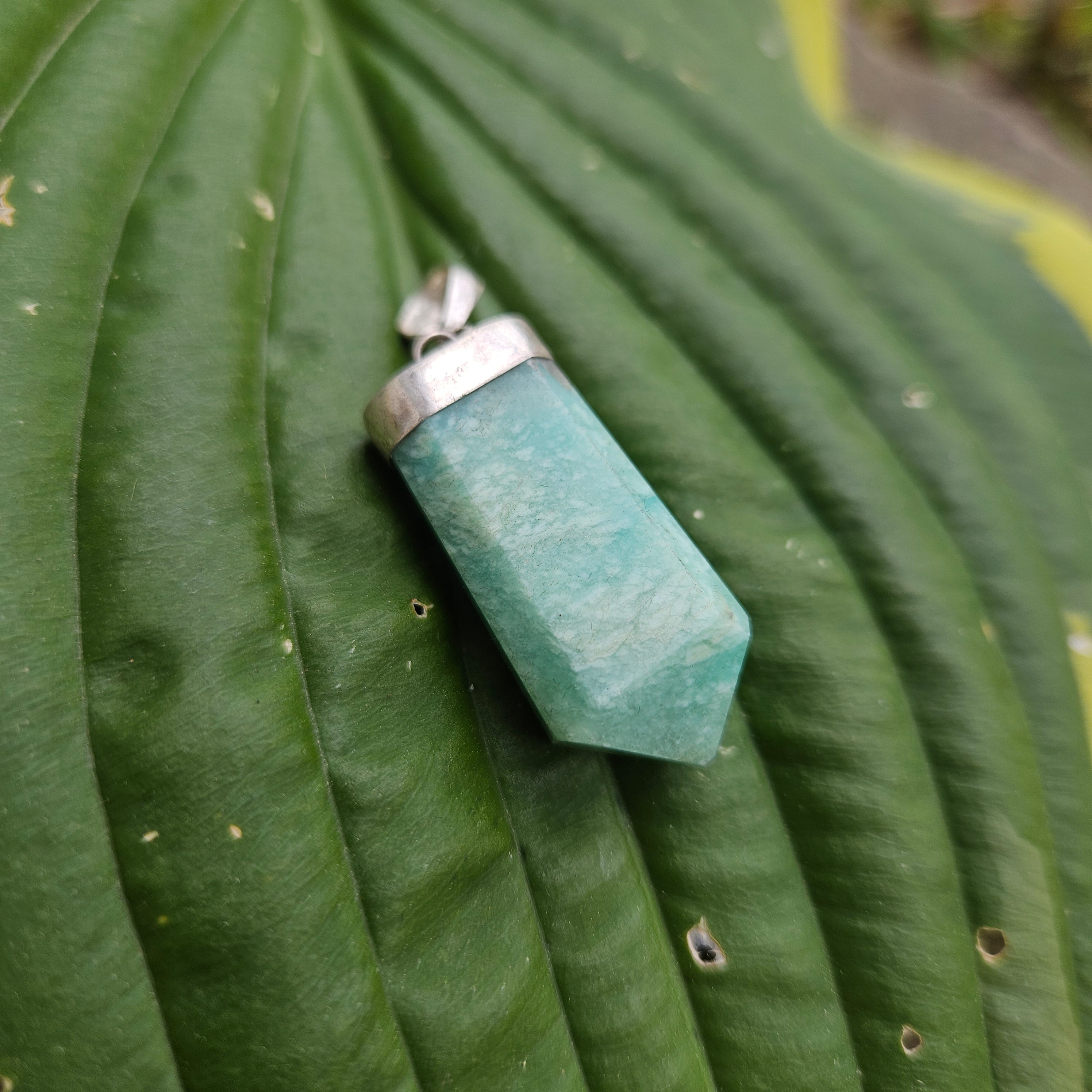 Sterling Silver Amazonite pendant