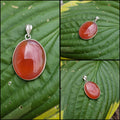 Sterling Silver Carnealian Pendant